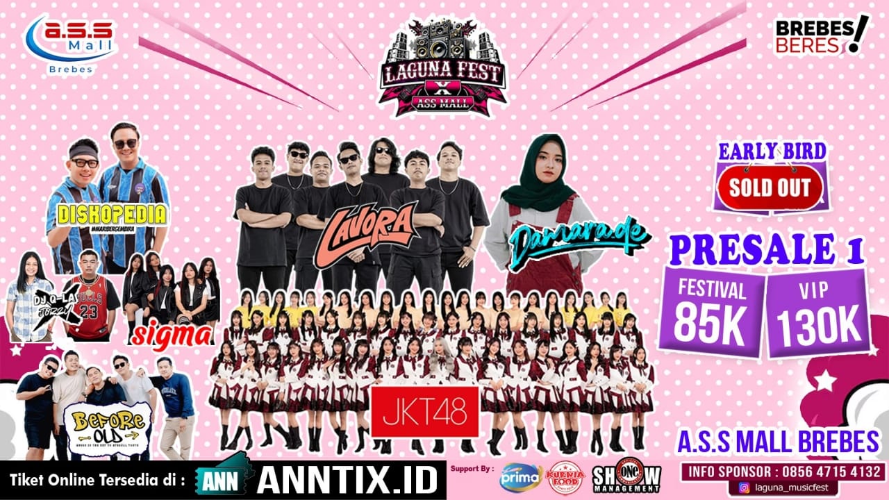 Tiket LAGUNA FEST BREBES - Event Music Festival di BREBES, 25 Mar 2026